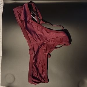 Victoria's Secret cheeky thong maroon size medium